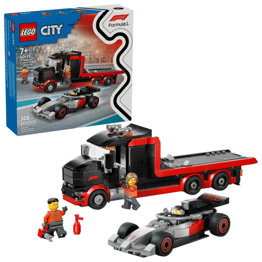 F1® Display Truck with Audi F1® Race Car, Lego City 60493