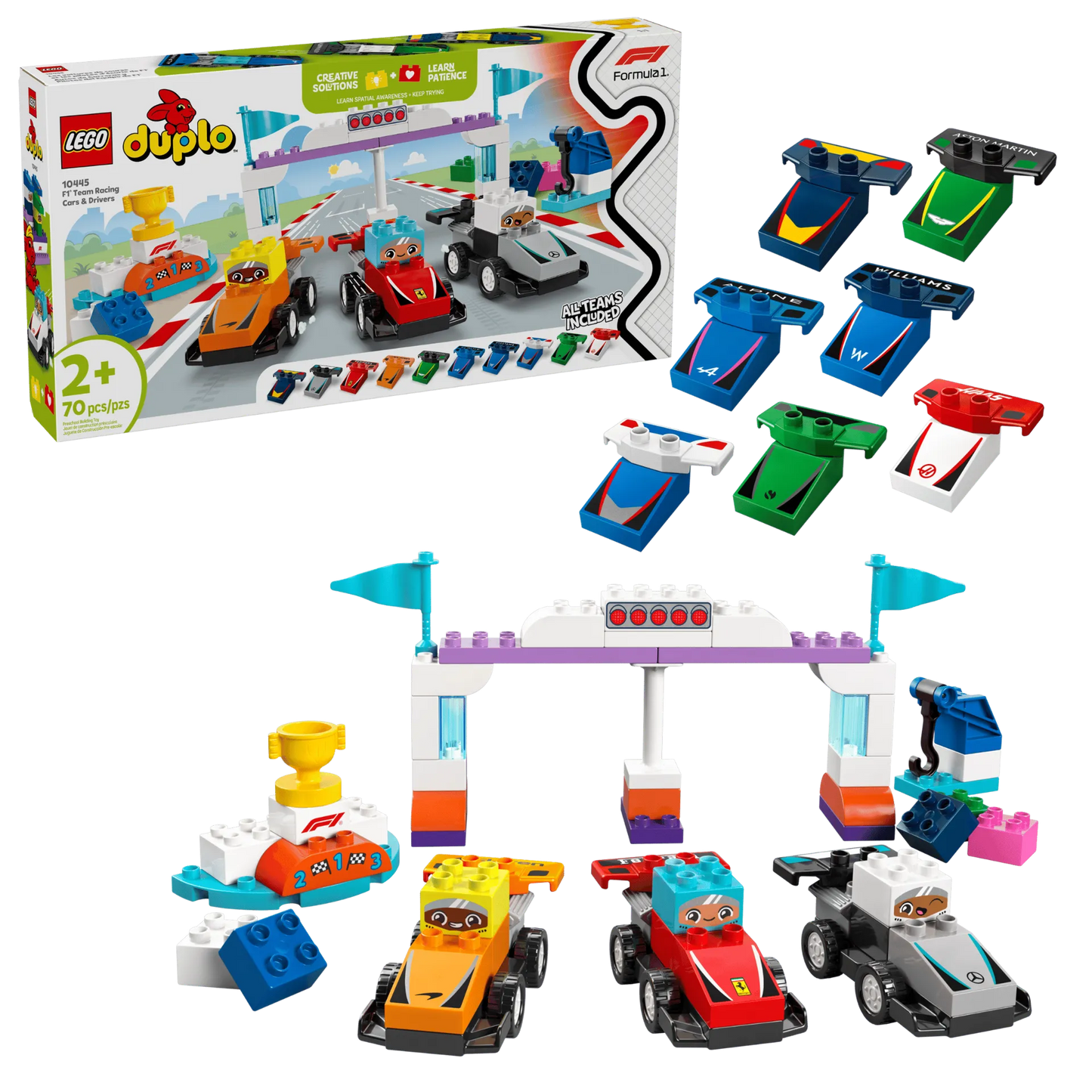 F1® Team Race Cars & Drivers, Lego DUPLO 10445