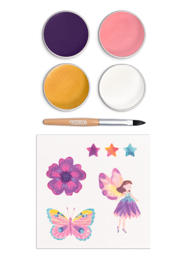 Face Paint Kit 4 colors: Butterfly, Namaki