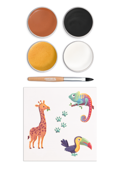 Face Paint Kit 4 colors: Tiger, Namaki