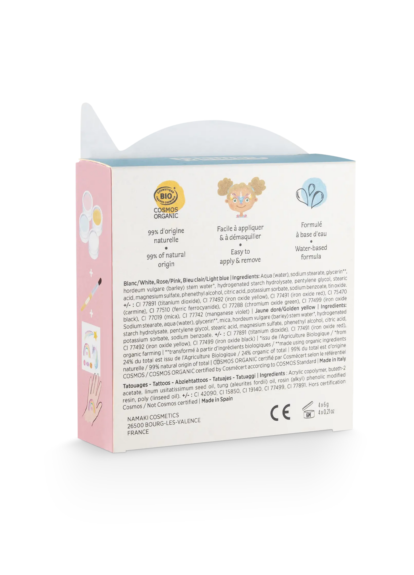 Face Paint Kit 4 colors: Unicorn, Namaki