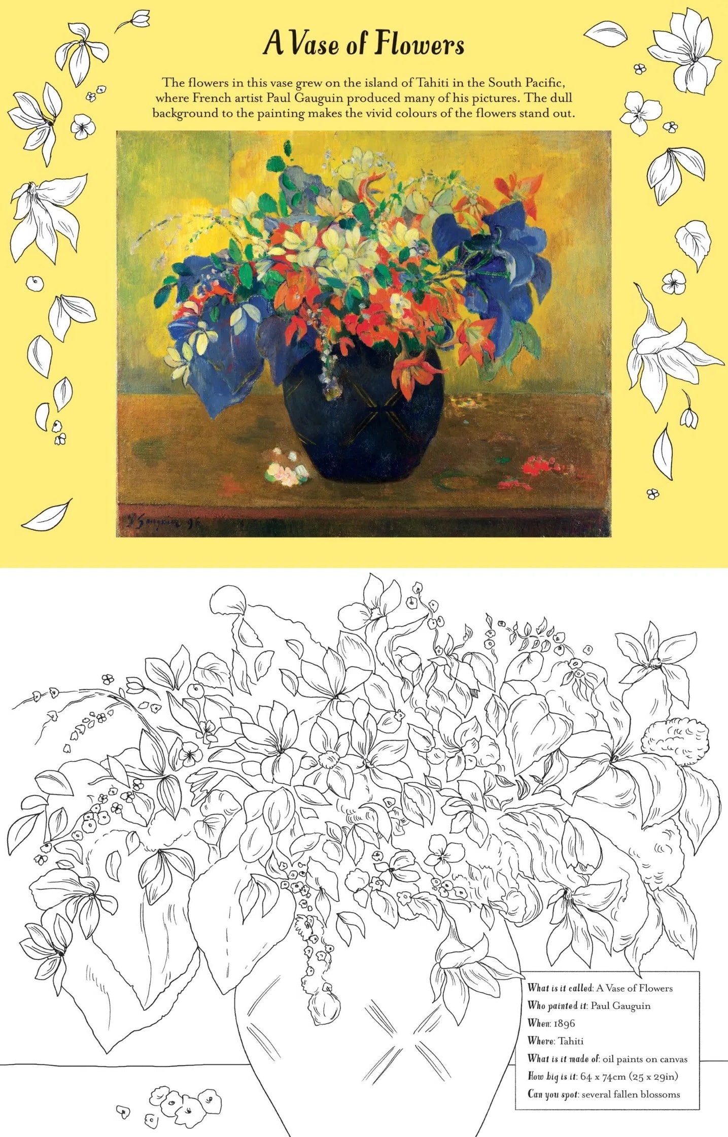 Art Activity Book: Famous Art to Colour, Usborne