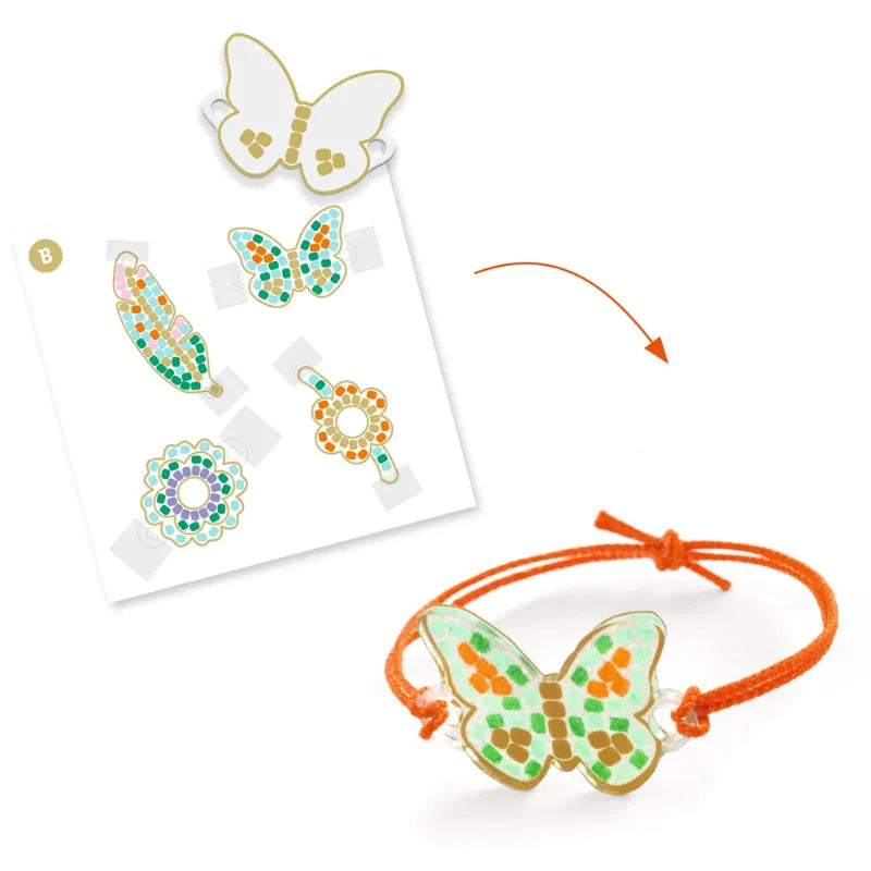 Feather And Lotus, Shrink Plastic Jewellery Kit For Kids 8+