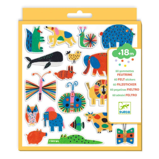 Felt Stickers: Animals Everywhere!, Djeco