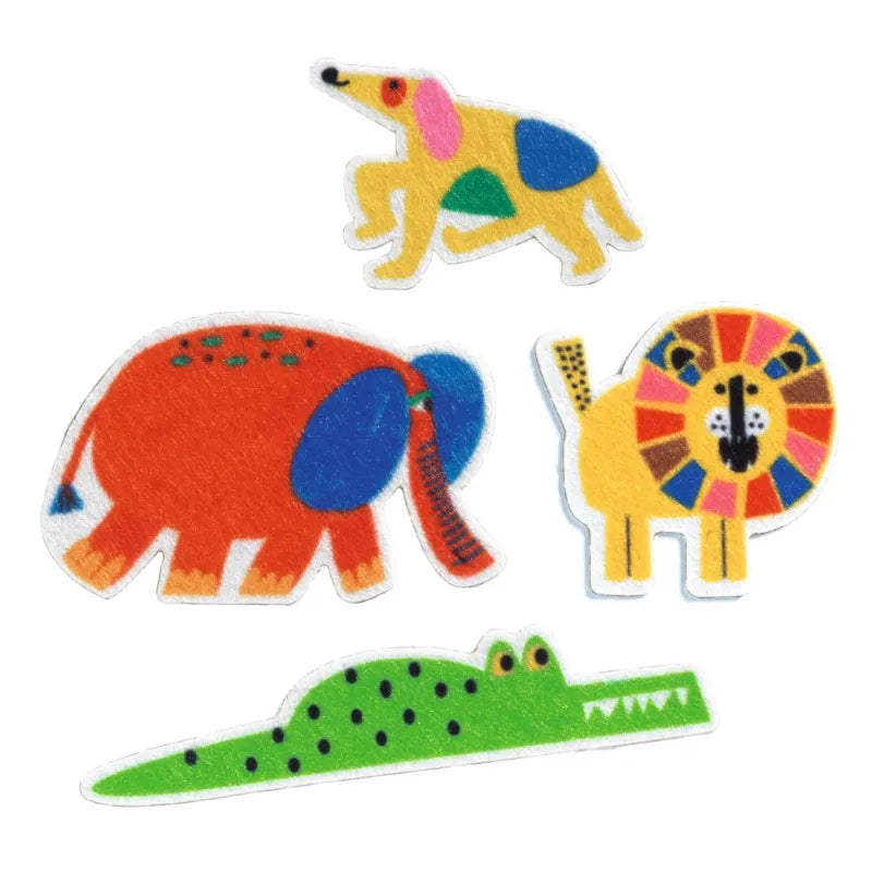 Felt Stickers: Animals Everywhere!, Djeco