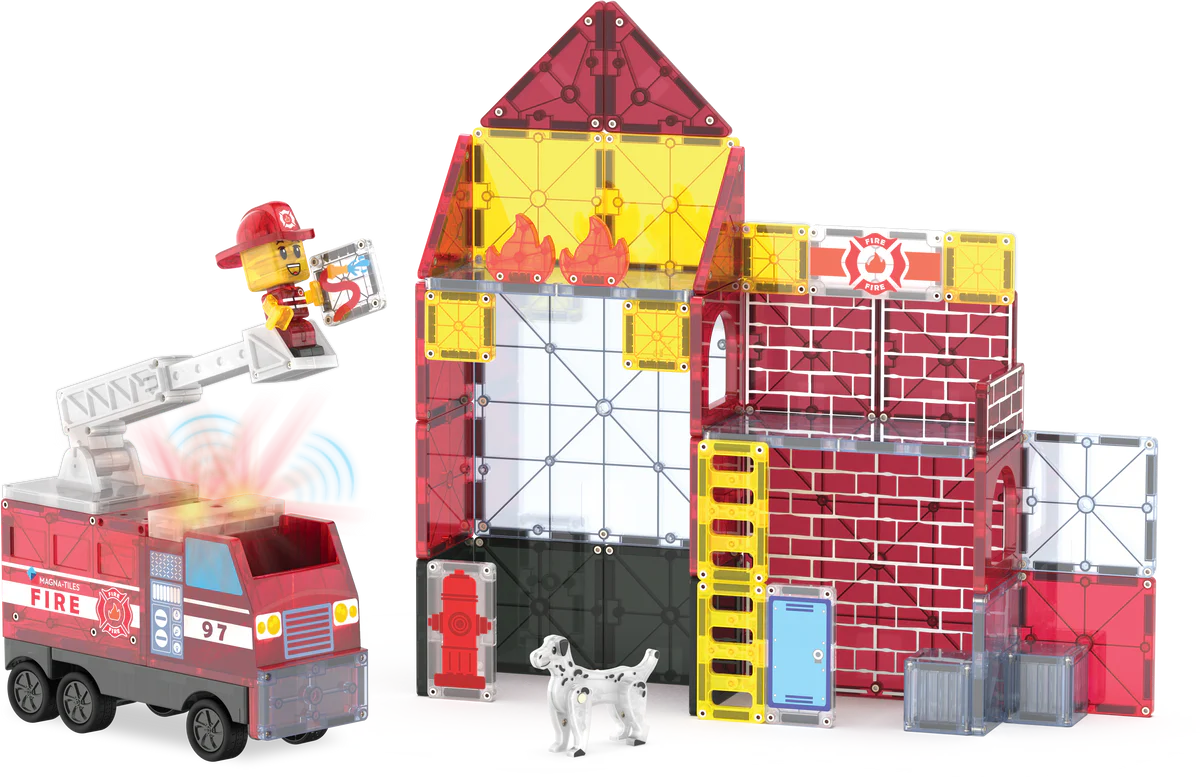 Fire Station 50 Set, Magna-Tiles