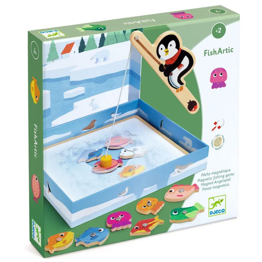 FishArtic, Wooden Magnetic Fishing Game For Kids 2+