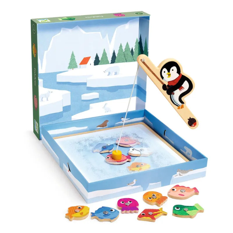 FishArtic, Wooden Magnetic Fishing Game For Kids 2+