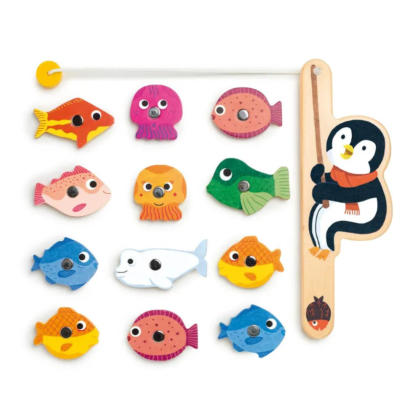 FishArtic, Wooden Magnetic Fishing Game For Kids 2+