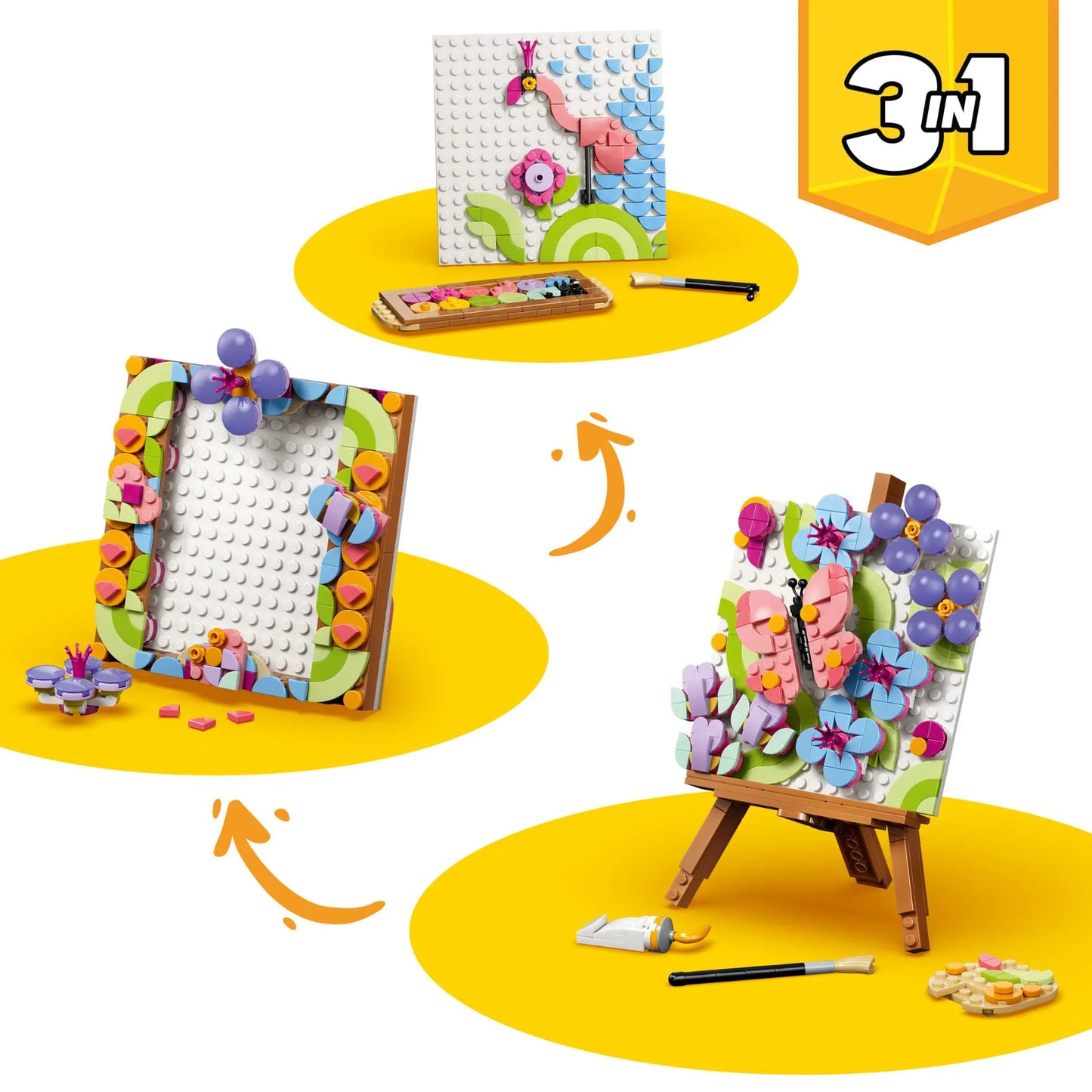Floral Art Decor Painting 31390, Lego Creator 3-in-1