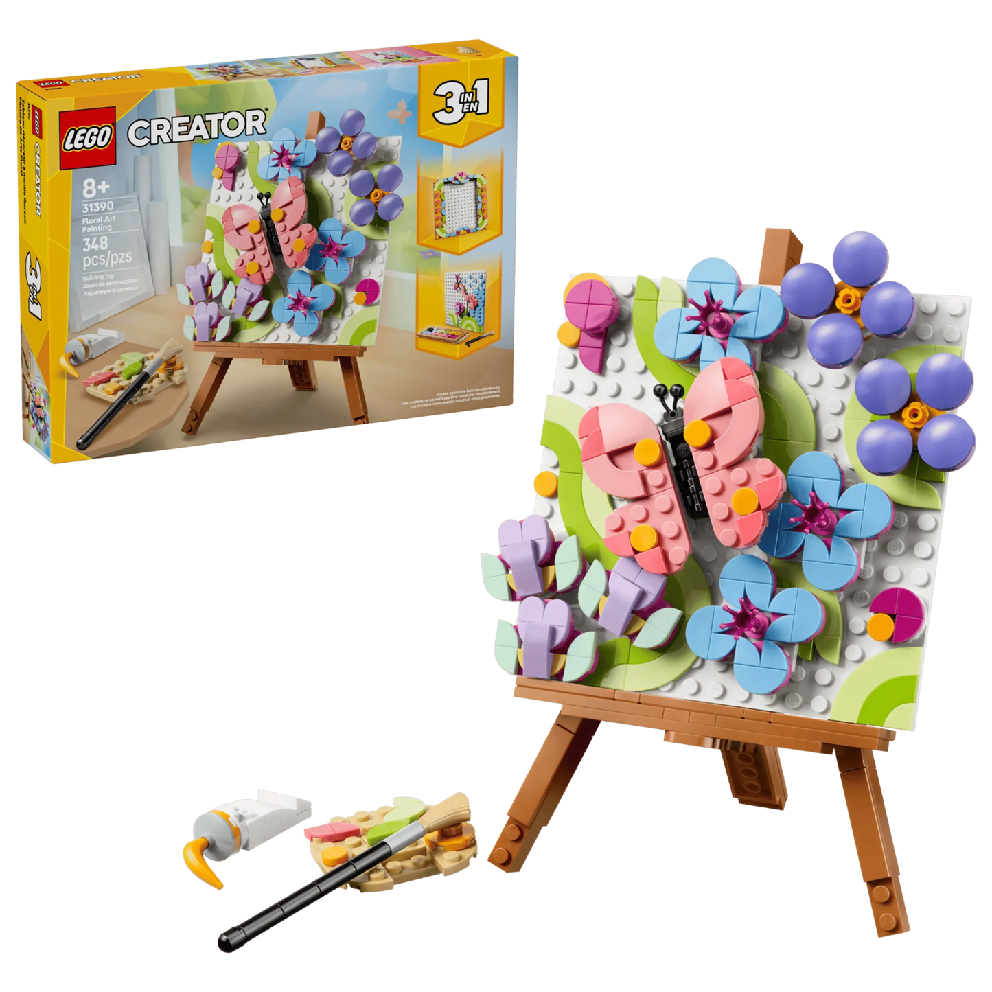 Floral Art Decor Painting 31390, Lego Creator 3-in-1