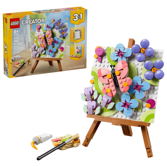 Floral Art Decor Painting 31390, Lego Creator 3-in-1