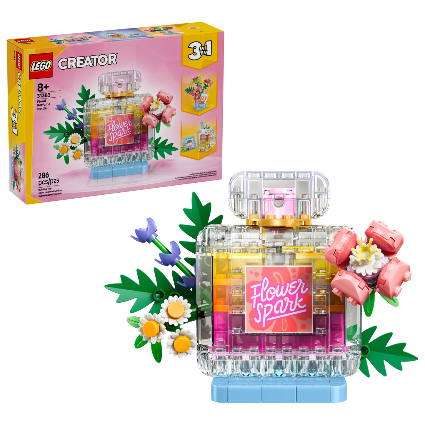 Floral Decor Perfume Bottle 31383, Lego Creator 3-in-1