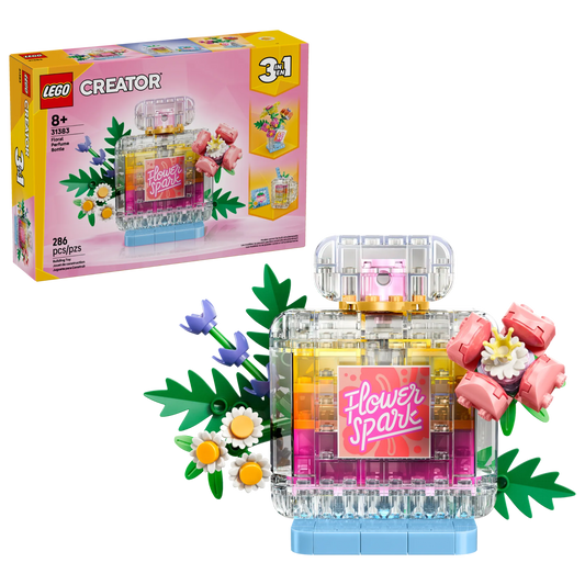 Floral Decor Perfume Bottle 31383, Lego Creator 3-in-1