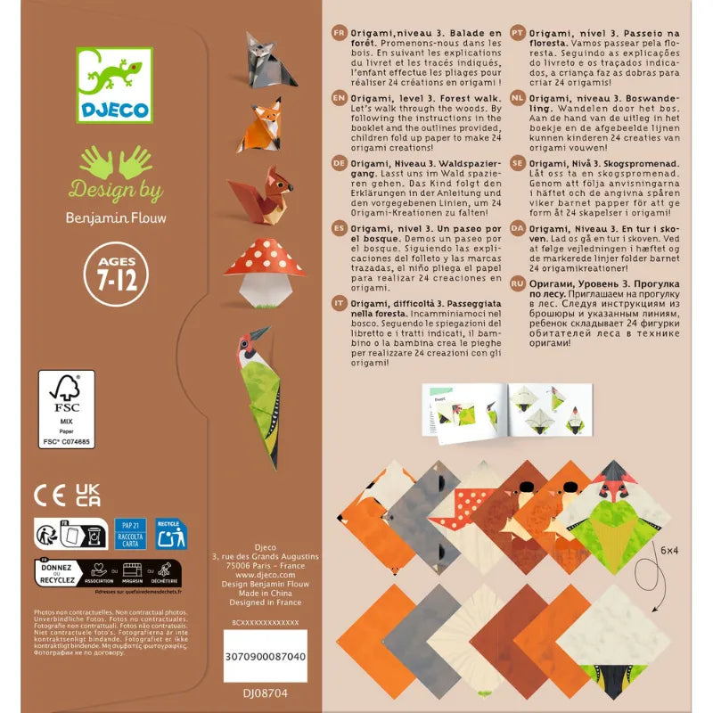 Forest Walk, Origami Craft Kit For Kids 7+