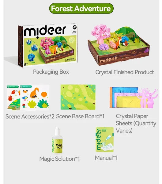 Forest Encounter, Magic Crystal Kit for Kids 8+