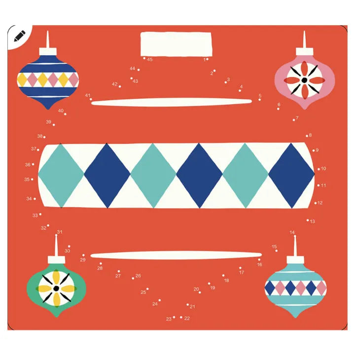Games Pouch, Travel Activity Set for Kids 6+, 20 Christmas Activities