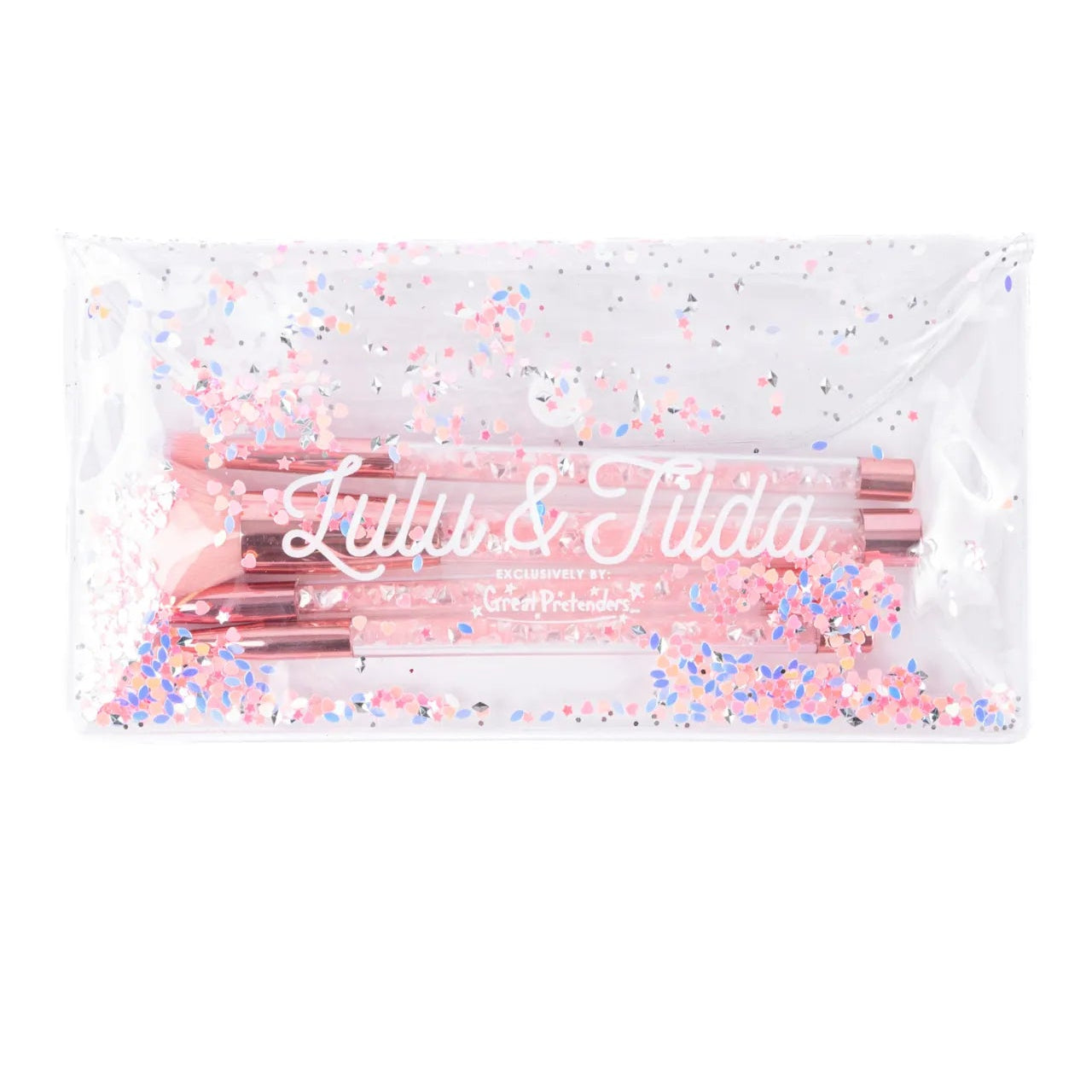 Glam Girl, Glitter Brush And Bag Set For Kids 3+, 5 Pieces