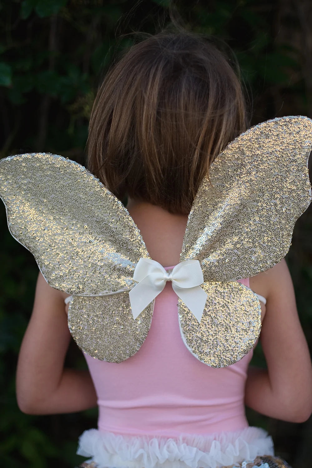 Gracious Gold Sequins Skirt, Wings & Wand Set, Special Moment, For Kids 3+, Size US 5-6