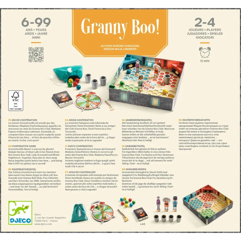 Granny Boo, Cooperative Board Game For Kids 6+