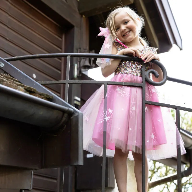 A Star Is Born, Carnival Costume Dress, For Kids 2+, Sequins Design, Size Us 3-4