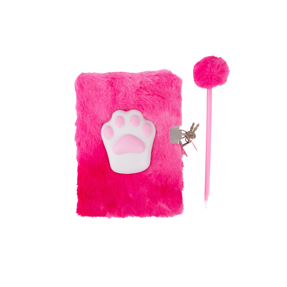 Furry Friends Cat, Squishy Cover Journal, For Kids 3+, Notebook Set Of 2