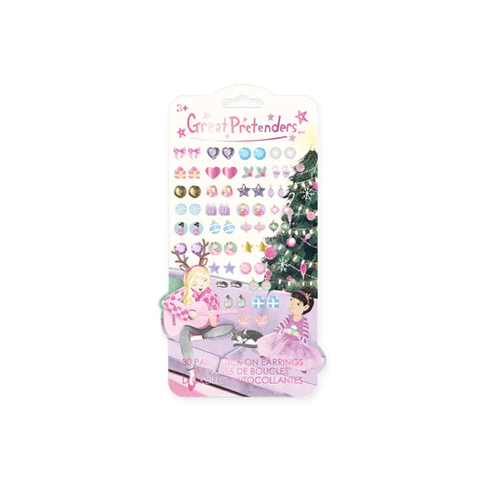 Holiday, Sticker Earrings, For Kids, Set Of 30 Pairs