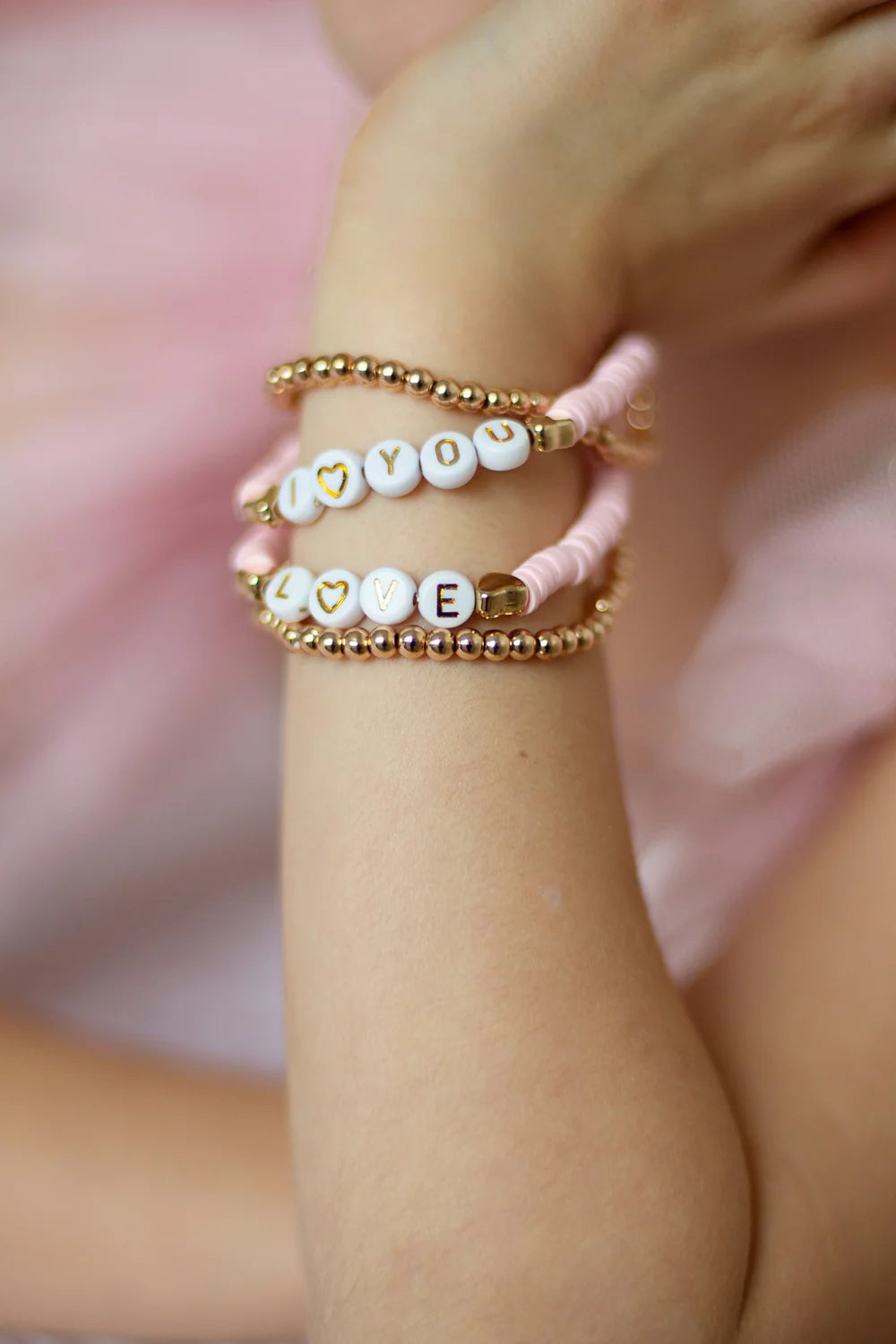 Bracelet 4 Pcs: Pink Love, Great Pretenders