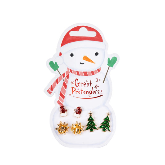 Great Pretenders Snowman Pierced Earrings (3 pairs)