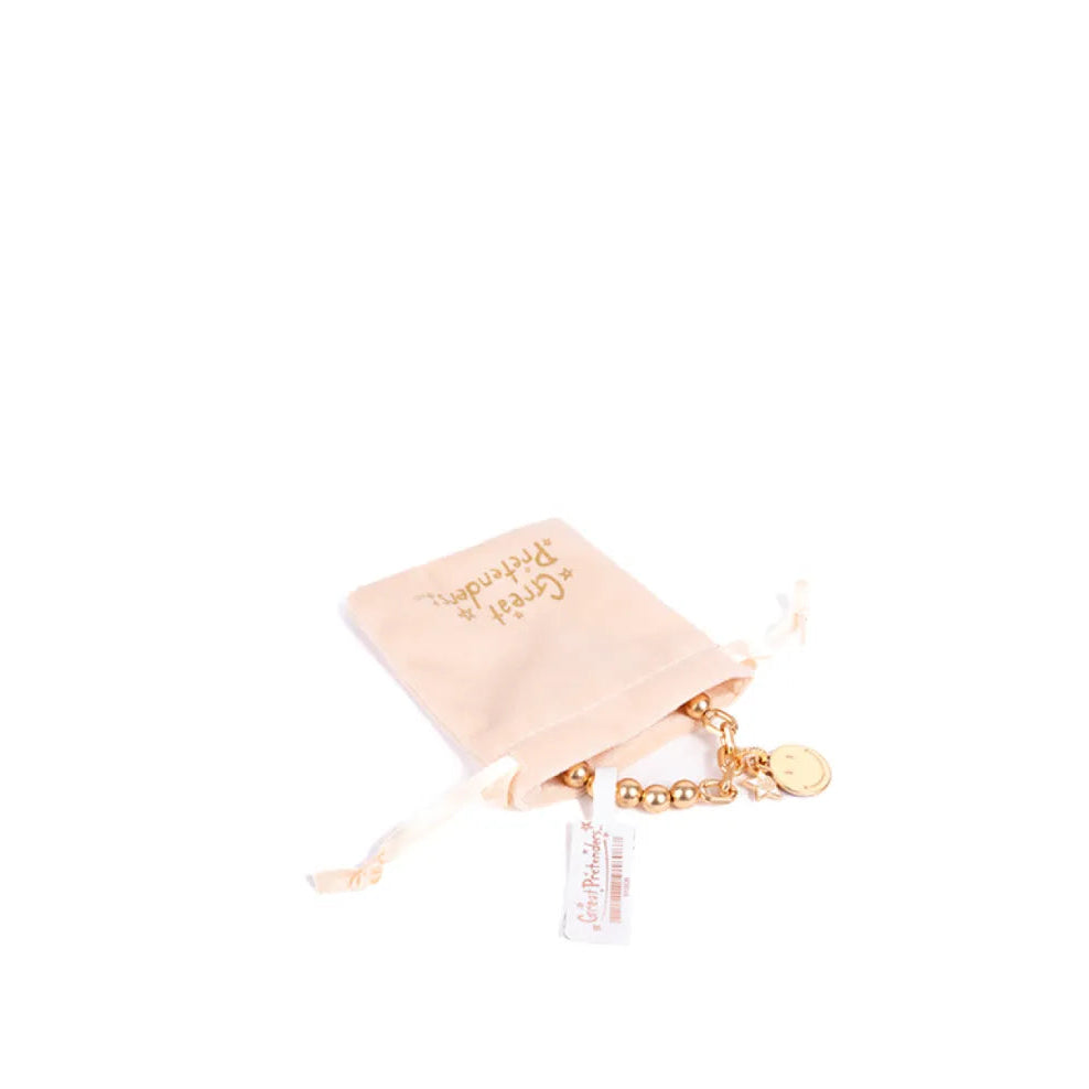 Velvet Drawstring Bag, Pink/Cream (choice of 2 colours), Great Pretenders