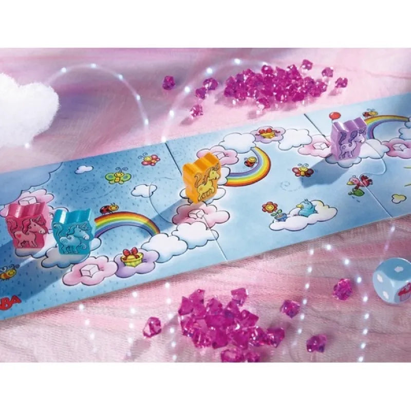 Board Game 3+: Unicorn Glitterluck Cloud Crystals, Haba