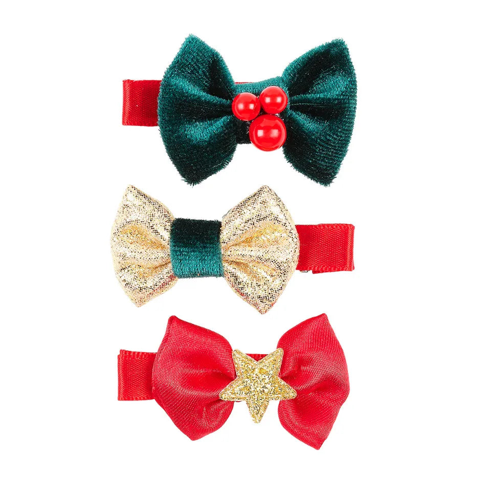 Hair Claws Dounia, Bow, 3 pcs/Card