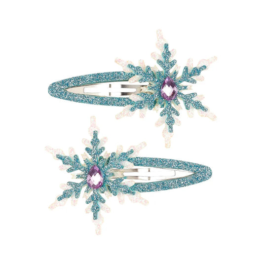 Hair Clips Scotty, Snowflake, 2 pcs/Card