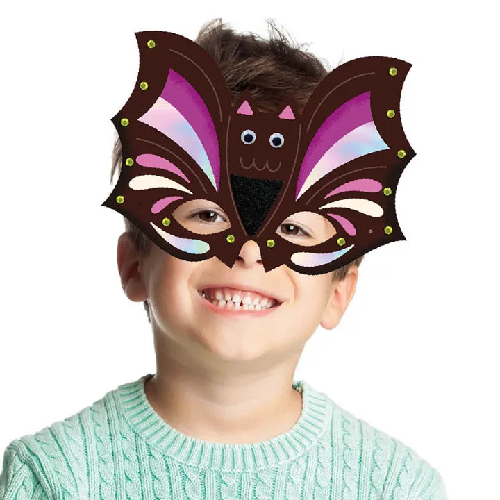 Halloween Masks, Little Artist Activity Kit for Kids 4+, 4 Designs to Decorate