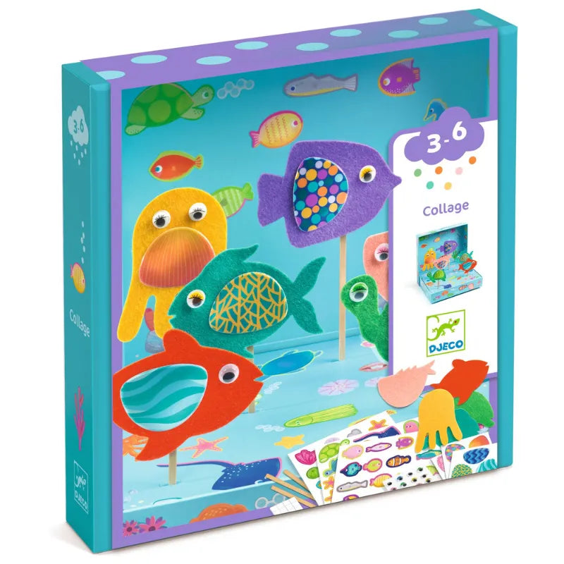 Happy Aquarium, Felt Fish Craft Kit For Kids 3+