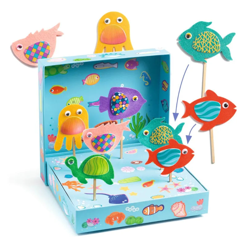 Happy Aquarium, Felt Fish Craft Kit For Kids 3+