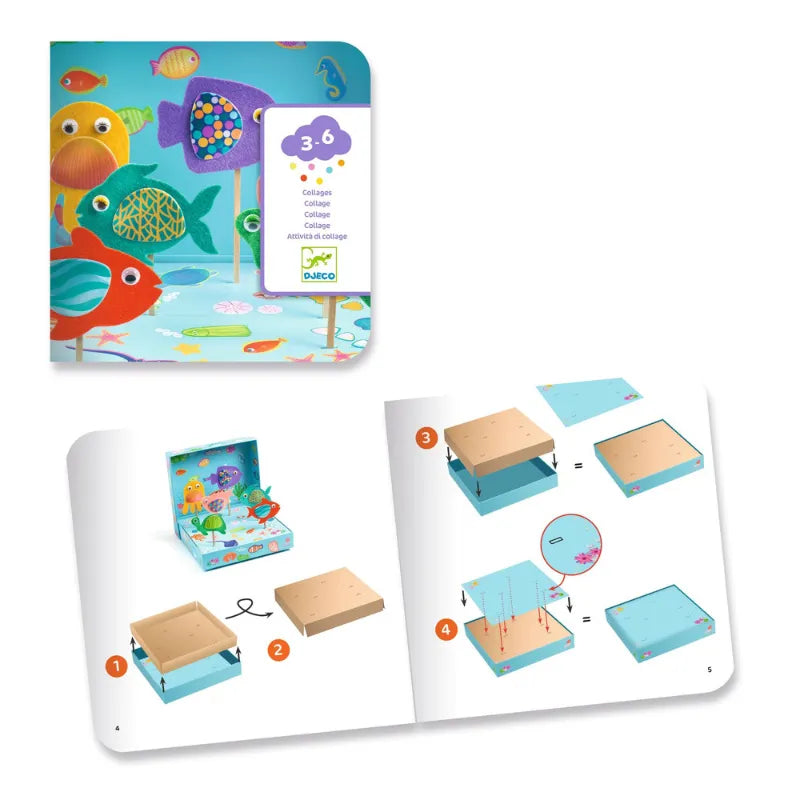 Happy Aquarium, Felt Fish Craft Kit For Kids 3+