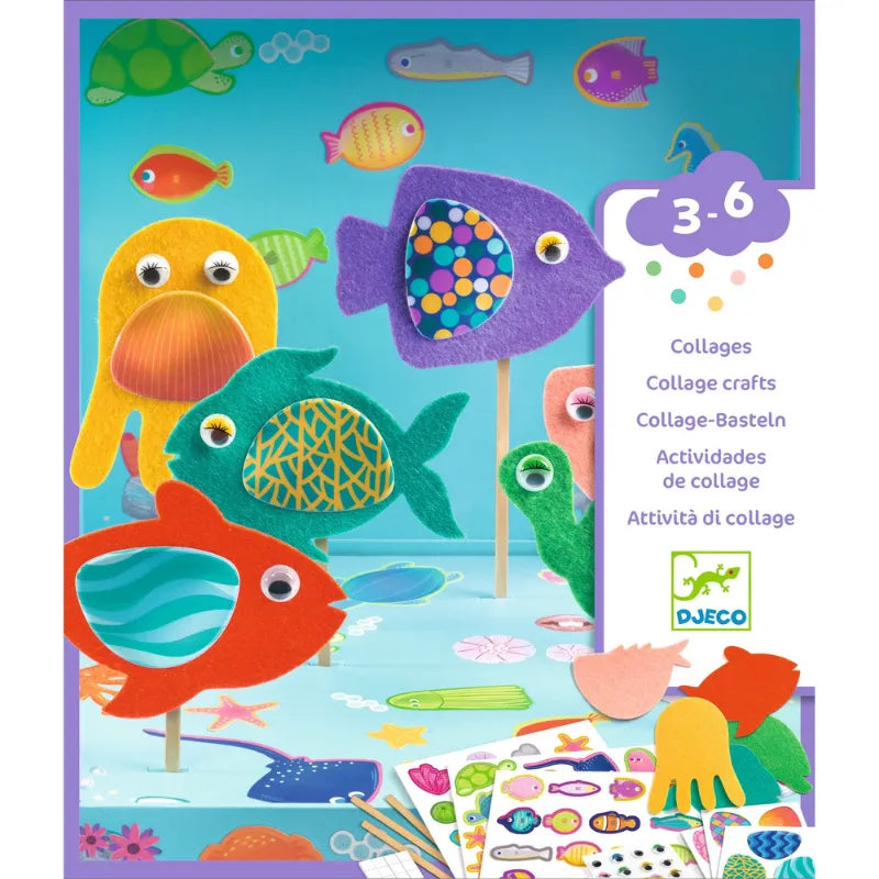 Happy Aquarium, Felt Fish Craft Kit For Kids 3+