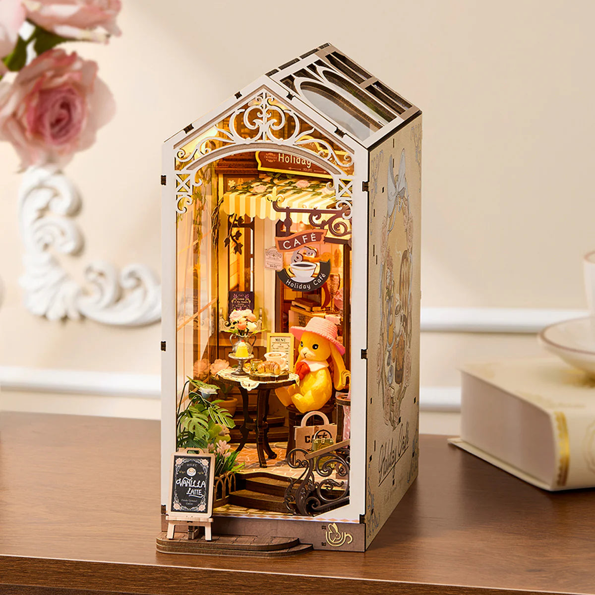 DIY Book Nook Kit: Holiday Cafe TGB15, Rolife
