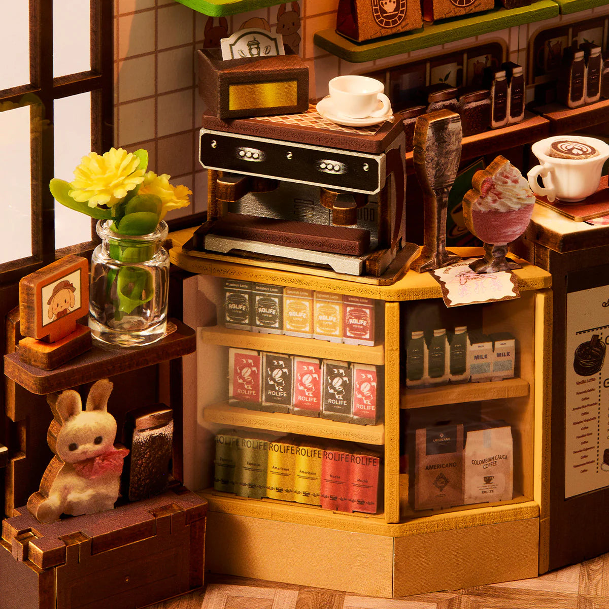 DIY Book Nook Kit: Holiday Cafe TGB15, Rolife