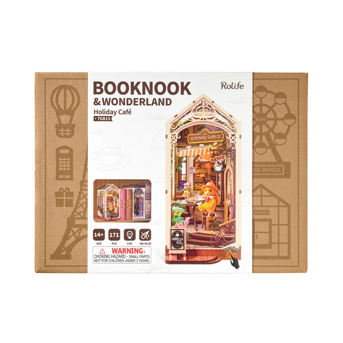 DIY Book Nook Kit: Holiday Cafe TGB15, Rolife