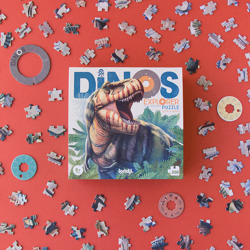 Look and Learn Puzzle 350 pcs: Dinos Explorer, LONDJI
