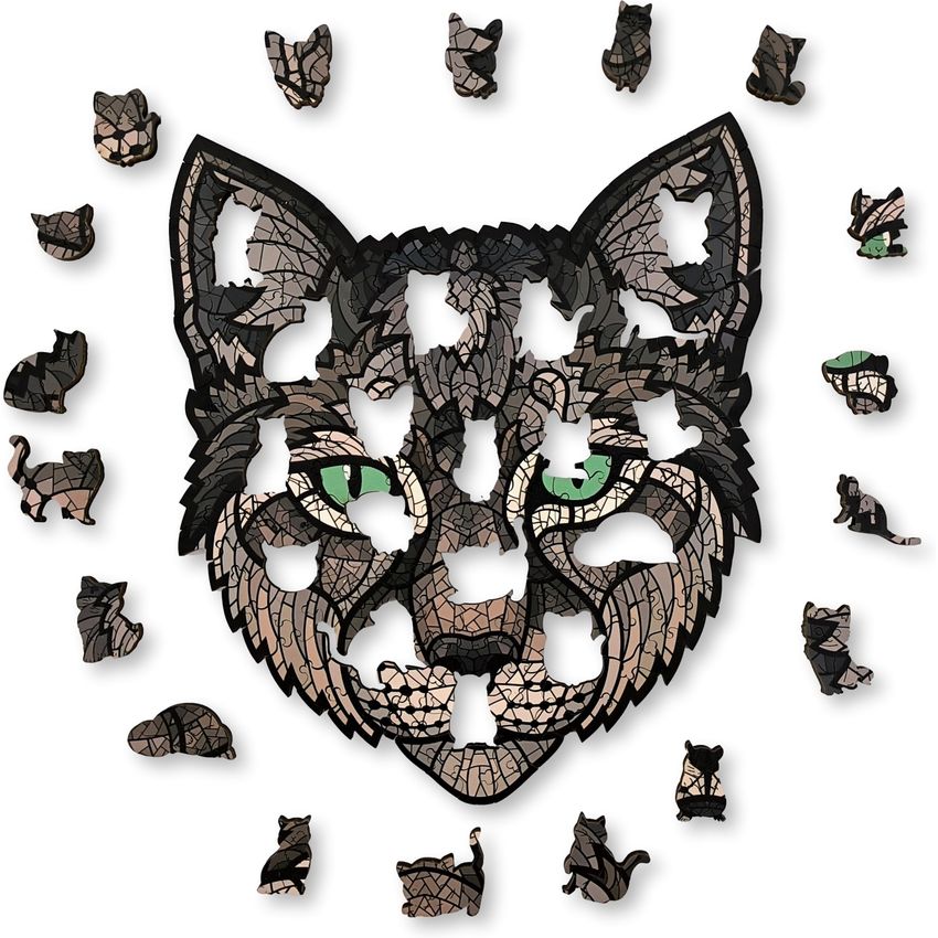 Aniwood Puzzle motif cat (M)