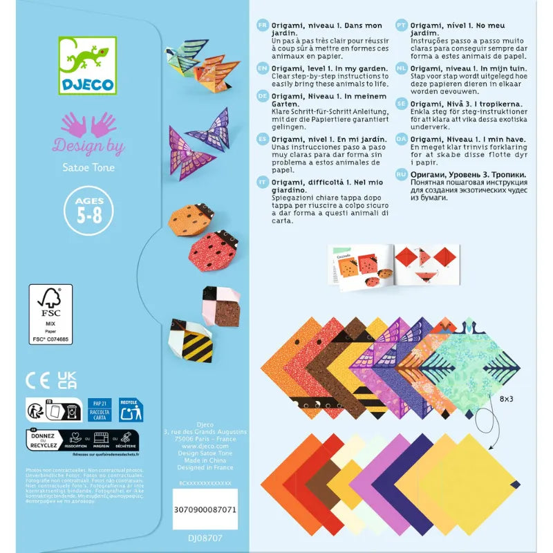 In My Garden, Origami Craft Kit For Kids 5+