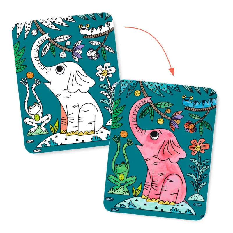 In The Jungle, Magic Reveal Paint Set For Kids 3+