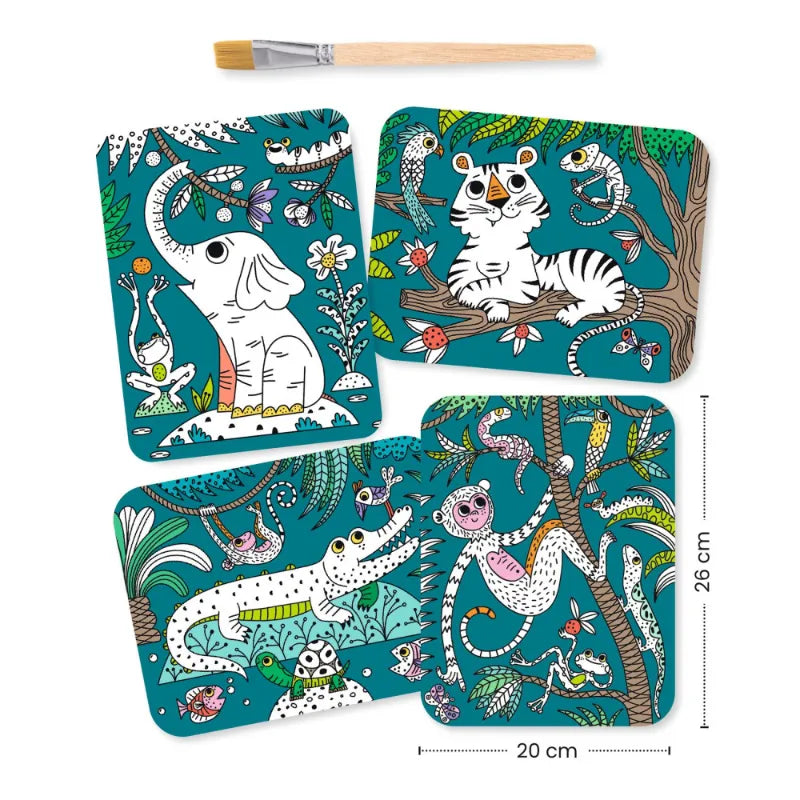 In The Jungle, Magic Reveal Paint Set For Kids 3+