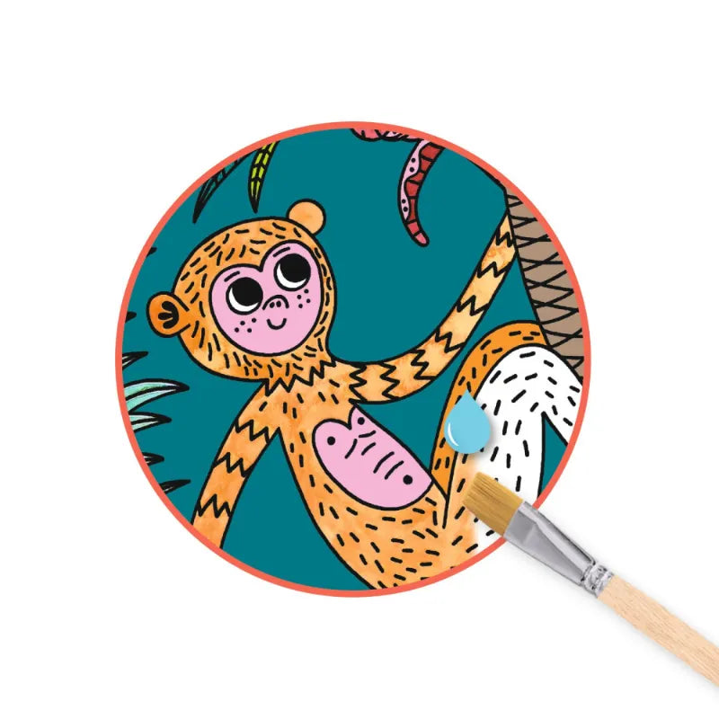 In The Jungle, Magic Reveal Paint Set For Kids 3+