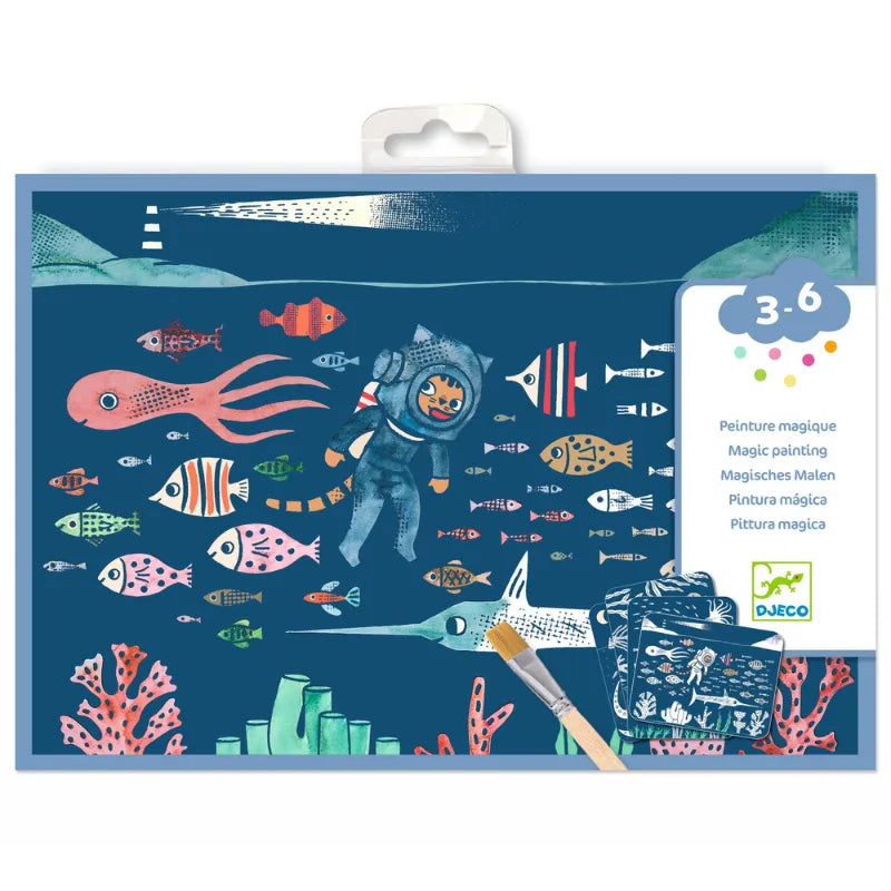 In The Ocean, Magic Reveal Paint Set For Kids 3+