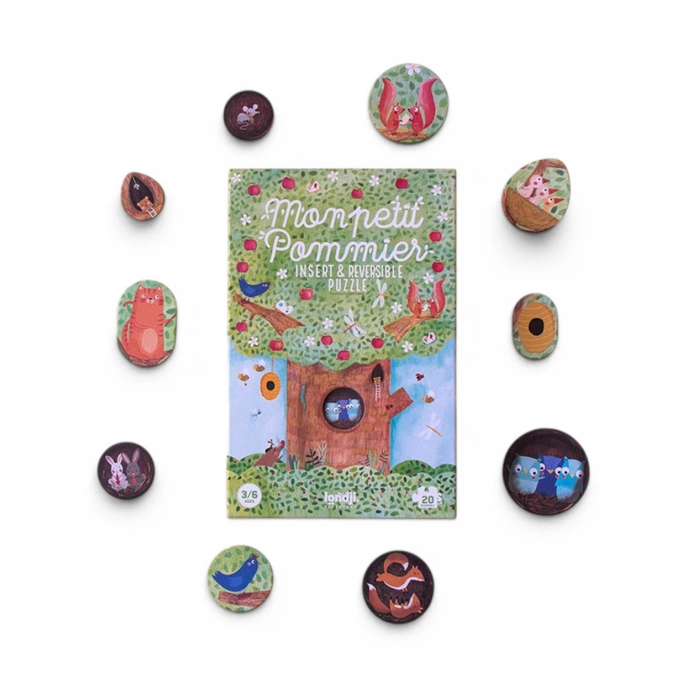 Insert and Reversible First Puzzle: My Little Apple Tree 20 pcs, LONDJI