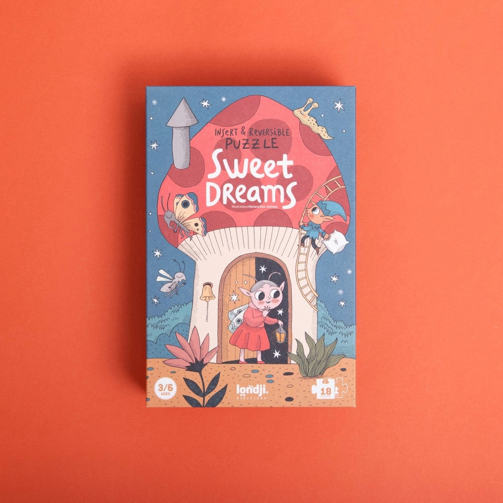 Insert and Reversible First Puzzle: Sweet Dreams 18 pcs, LONDJI
